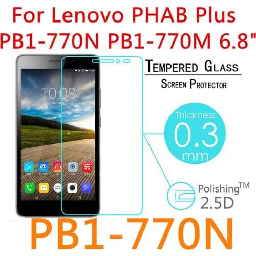 9H Tempered Glass For Lenovo Phab 1 Plus PB1-770N PB1 770 770N 6.8" Screen Protector Tablet Film Guard Front Transparent Glass