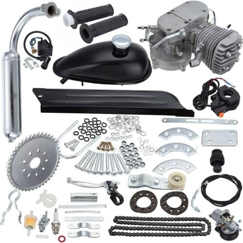 80cc 2 Stroke Engine Kit Motorized Bicycle With Carburetor Coil CDI Cable Tank