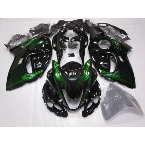 2021 WHSC ABS Plastic Fairing Kit For SUZUKI GSXR1300 2008-2014 Black Green