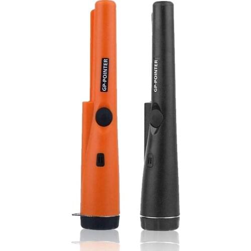 9V Waterproof Handheld Pinpointer Pin GP-Pointer Probe Metal Detector +LED Lights Black Orange Industrial Metal Detectors 12kHz