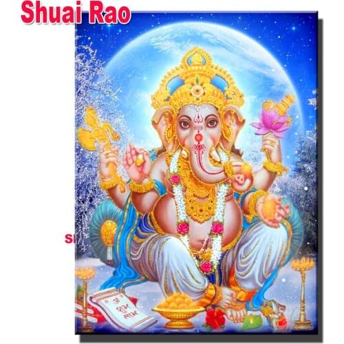 Ganesh Chauth Vrat diamond painting,full,square,round diamond embroidery God portrait ,Diamond mosaic diy handwork Art