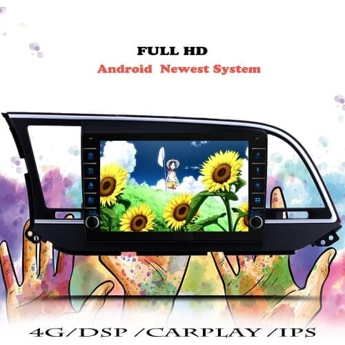 Auto Car Radio Android 10 IPS For Hyundai Elantra 6 2016 2017 2018 Multimedia Player Navigation GPS Audio 2din DVD Tape Recorder