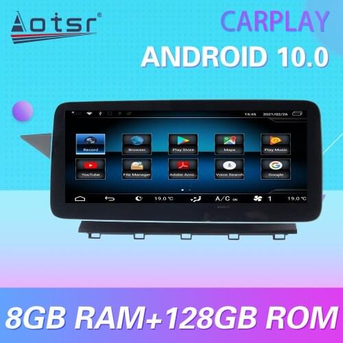 For MERCEDES-BENZ GLK X204 2008+ ntg 4.0 2013 14 ntg 4.5 Android 10 Carplay Car Multimedia Radio Player GPS Navigation Stereo