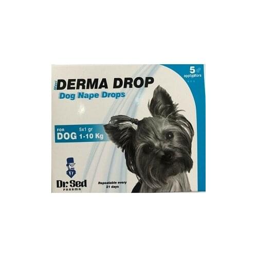 CCA External Parasite Drops For Dogs Maxi Derma Drop 5x1 ml 1 10 kg