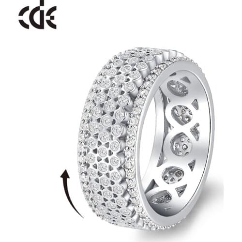 CDE Rings With Cubic Zirkonia For Women