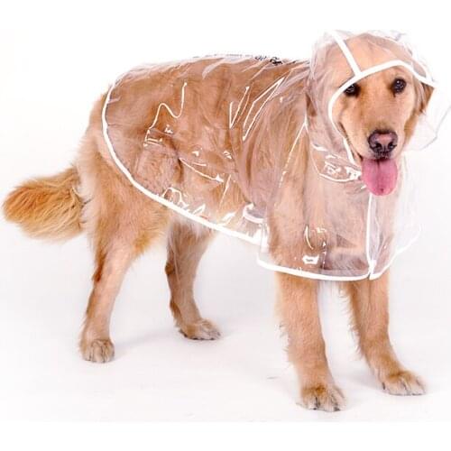 Dog raincoat large dog medium dogs Corgi Labrador Golden Retriever pet big dog clothes four feet waterproof poncho