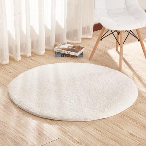 Carpet Anti-Skid Soft Area Rug Round Dining Room Floor Mats Bedroom Mat Home Decor
