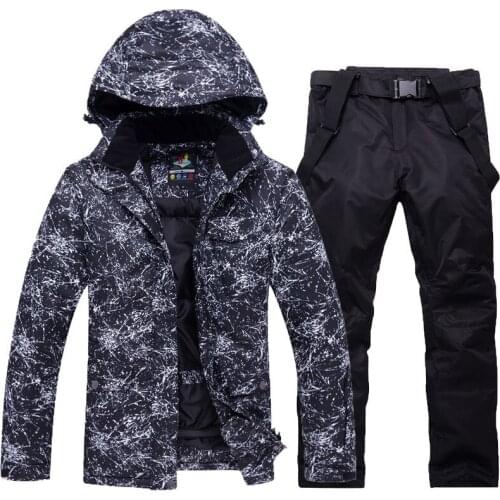 10K Ski Suit Men Winter New Outdoor Windproof Waterproof Thermal Male Snow Pants sets Ski And Snowboard Ski Jacket Men Brands