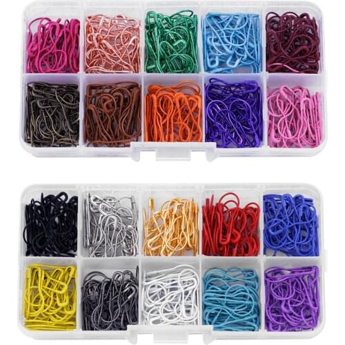 Mix Color Gourd Shape Safety Pins Metal Clips Gourd Pins Knitting Cross Stitch Marker Tag Pins Clips 300/500/600pcs