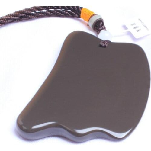 Natural Facial Scrapping Plate 5A Grade Gold Universal for Entire Body Scrapping Plate Ox Horn Copper Jade