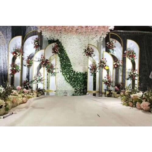 New wedding Bohemian phantom screen stage background decoration guide shelf iron wedding props