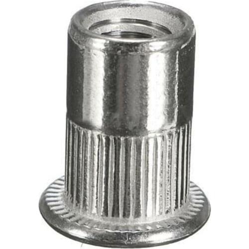 Threaded Rivet nut Flat head Tools Auto Cap Car Fastener Insert Nuts Screw