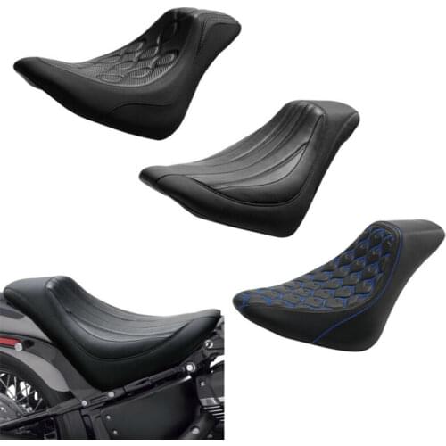 Motorcycle Front Driver Solo Seat Fit For Harley Softail Deluxe FLDE FLHC FLSL FXBB Street Bob 2018-2020