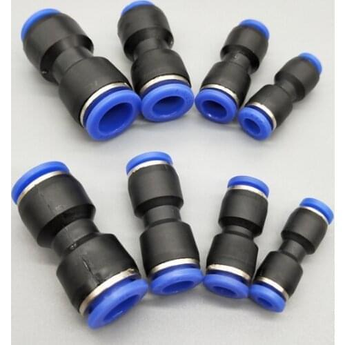 Pneumatic Fittings Fitting Plastic Connector PU PG 4/6/8/10/12/14/16mm Air water Hose Tube Push in Straight Gas Quick Connectors