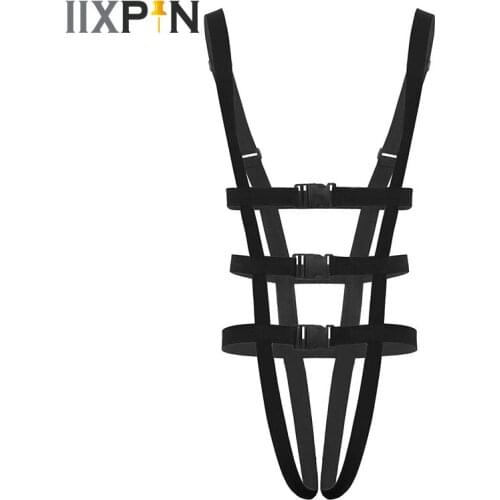 Harness Men Elastic Suspenders With Jock Strap Bottoms Plasitc Buckles Full Body Chest Harness Belt Waist Straps Sexy Clubwear