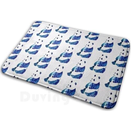 Blue Panda Carpet Mat Rug Cushion Soft Panda Panda Art Panda Panda Panda Panda Panda Panda Panda Panda With Panda