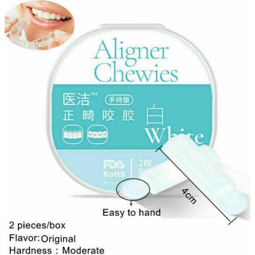 Dental Aligner Chewies Retainer Seaters Orthodontic Teeth White Original Flavor (Standard)