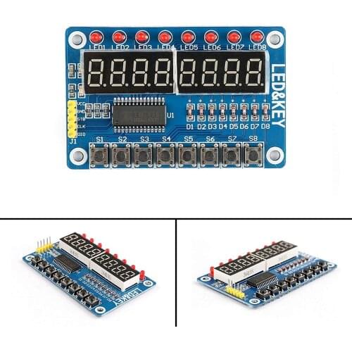 TM1638 Key Digital Tube Key Digital Tube LED Display Module Key LED Display Module for DIY Project