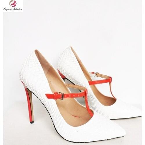 Summer Fish Print Pu Leather Women Pumps Stiletto Fashion Party Office High Heels Sexy Night Club Shoes Ladies Red Green White