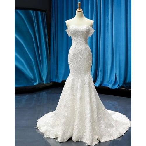 Vestido De Noiva Mermaid Wedding Dress Boat Neck Vintage Sukienka Off the Shoulder Robe De Mariee Appliques Tulle Abito Da Sposa