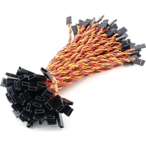 10pcs 10/15/30/50/100cm Servo Extension Cable 30core / 60core For Futaba JR Anti-Interference RC Helicopter Part