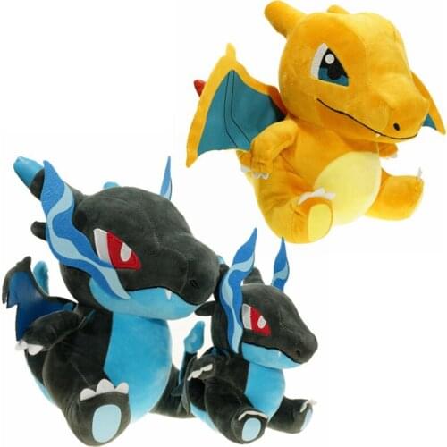 2Styles 50CM Q Version Of Mage Blue Charizard Doll XY Evolution Version Of Charizard Plush Toys Original Gift For Childrens Day