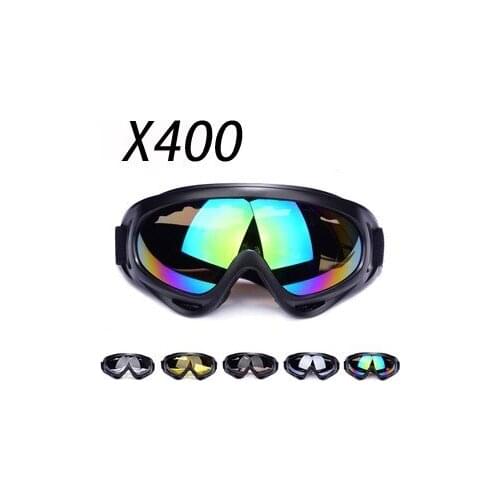 200Pcs/Lot Wholesale Outdoor Sports Cycling Goggles Wind Goggles X400 Wind Mirror Sunglasses 5 Color Options