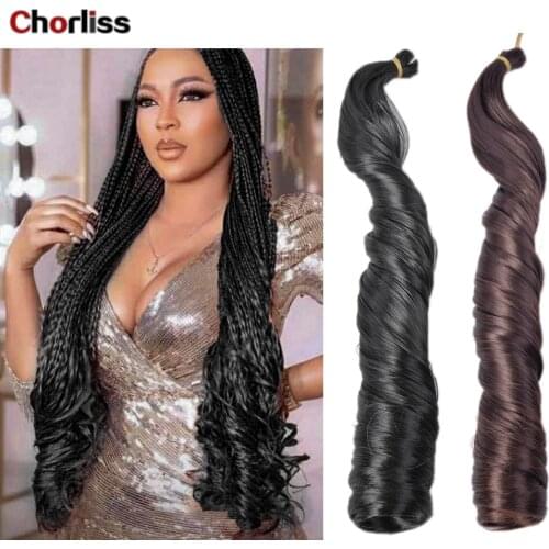 24 Inch Spiral Curl Hair Synthetic Crochet Braiding Hair Loose Wave Long Curly Braids Piano Color Blonde Golden For Women 150g