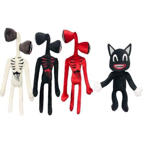 35cm Cartoon Siren Head Plush Toy Anime Doll Horror Sea Monster Head Stuffed Plush Toy Children’S Birthday Christmas Plush Gift