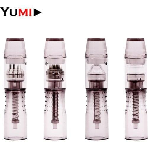 50pcs/lot Disposable Tip Sterile Micro Nano Derma Tattoo Needles Cartridges For Permanent Embroidery Makeup Anesthetic Free