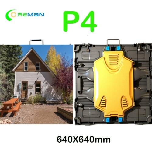 640X640mm P4 Panel Die Casting Aluminum Cabinet Outdoor Rental LED Monitor outdoor display screen