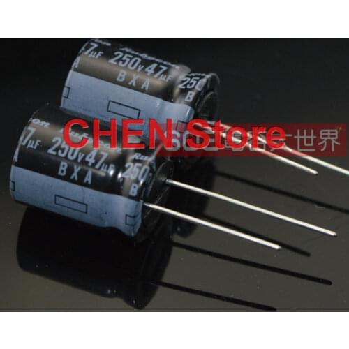 20PCS/50PCS Japan Rubycon BXA 250V47UF 16X20MM 105 Degree 47UF/250V Aluminum Electrolytic Capacitor 47UF 250V