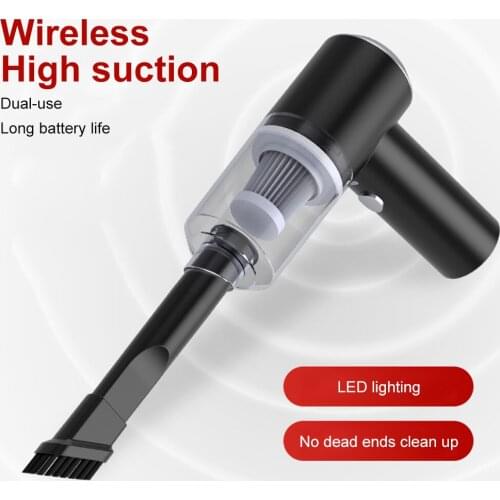 Convenient Car Vacuum Cleaner Dust Removal Strong Suction High Power Dry and Wet Black Multifunction Cyclone Auto Dust Catcher