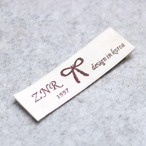 ZeQi Garment tags woven labels customize main label washable jacket label 1000pcs/lot