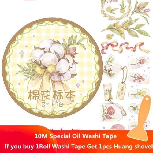 Big Size 10m Special Oil Girls Plants Washi Tapes Bullet Journal Masking Tape Adhesive Tape DIY Scrapbooking Washi Stickers