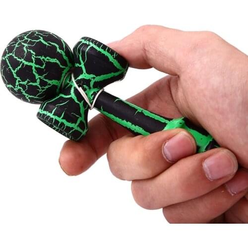 Wooden Crack Paint Kendama Toys Sword Ball Professional Wooden Toy Skillful Juggling Ball Game Toy For Children