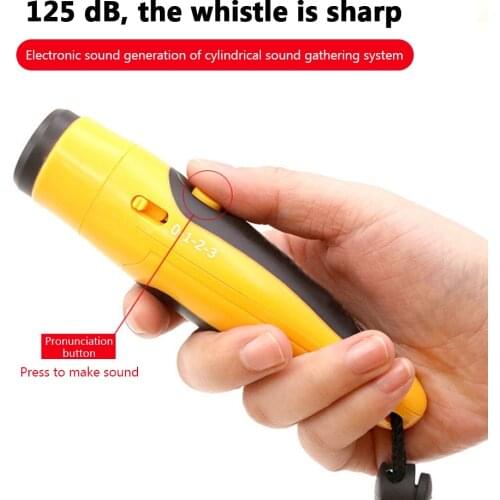 Electronic Whistle with Lanyard Referee 125 Decibel Outdoor Survival Yellow for Outdoor Exercise Sport Decoration