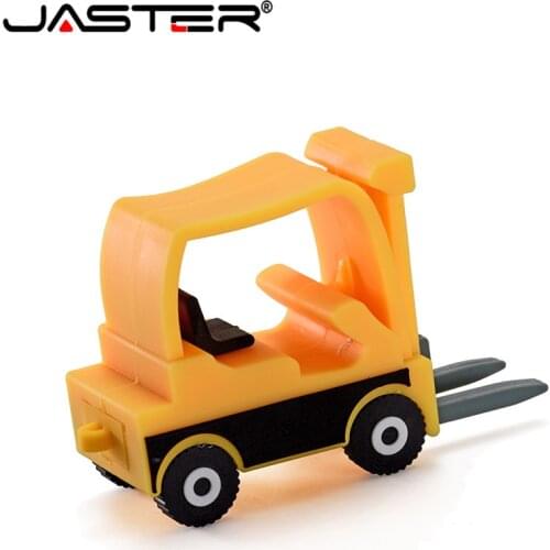 JASTER Hercules forklift 64GB cute cartoon Penguin owl fox style usb flash drive usb 2.0 4GB 8GB 16GB 32GB vreative pendrive gif