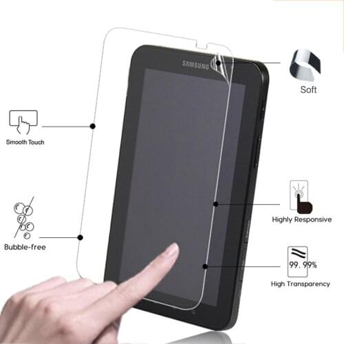 Premium HD lcd Glossy screen protector film For Samsung Galaxy Tab P1000 7.0" tablet front high clear screen protective films