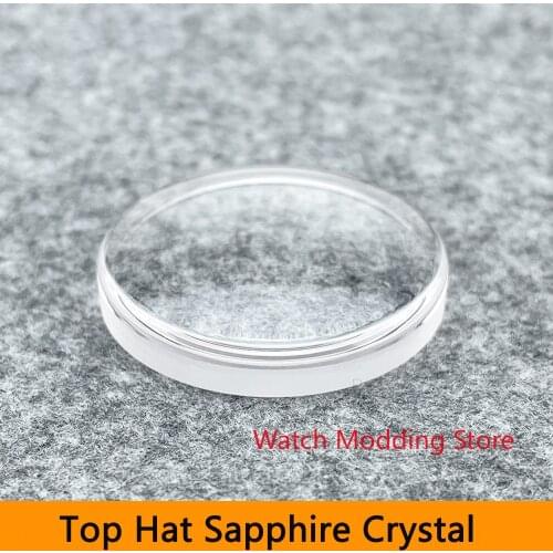 Well Made Top Hat Sapphire Crystal With Clear AR Blue AR Compatible With SKX Flat Inserts SKX007/SKX173/SRPD