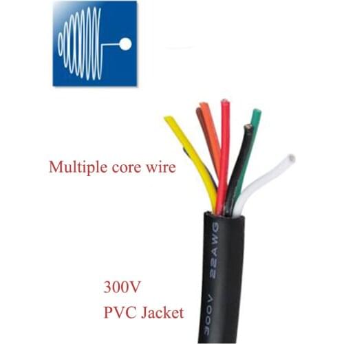 Triumphcale 1/2 Meters 2464 16AWG - 28AWG Multi-core PVC Jacket Cable Tinned Copper Wire Audio Cable power Cable Wire