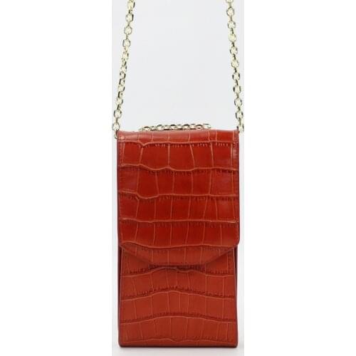 Fashion Embossed Crocodile Leather phone bag for Iphone 11/12 pro max Chain Shoulder Bag with Card Slots Wallet Phone Purse