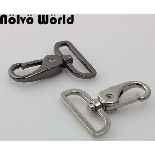 10-30 pieces chrome / gun black finish 38mm trigger snap hook metal men bag purse hooks hardware 3.8cm hook clasp