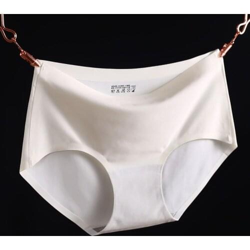 Mozhini Hot Ice Sale Ice Silk briefs Ultra thin Quick Dry One Piece Women Seamless briefs Large big Size S-2XL Sexy Panty Briefs