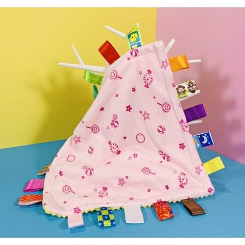 Baby toys 0-12 months soft Toddler appease towel Stuffed Pink lollipop toy with Teethers babies crib mobile toy for stroller