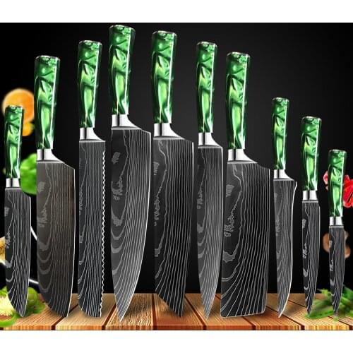 Kitchen Knives set Chef knife Tool High Carbon Stainless Steel Santoku knife Sharp Cleaver Slicing Knife Best Choice for Kitchen