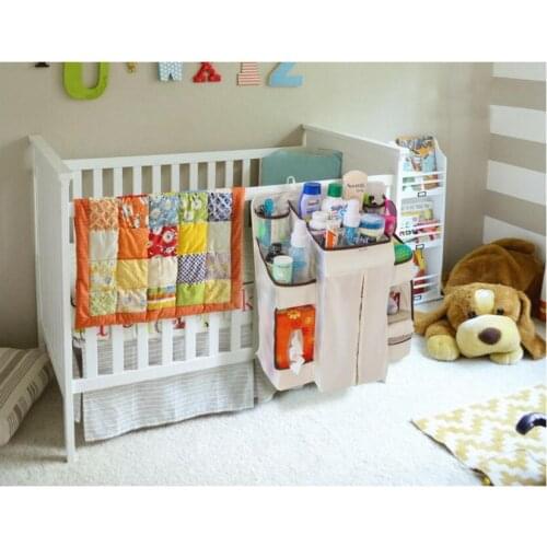 New Storage Bag Organizer Hanging Up Baby Diaper Nappy Pockets Babies Receive Baby Bedding Set Cribs Hang Bags