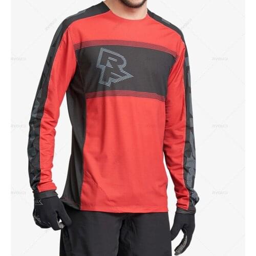 New 2021 Mens Downhill Jerseys RACE FACE Mountain Bike MTB Shirts Offroad DH Motorcycle Jersey Motocross Sportwear BMX Clothing