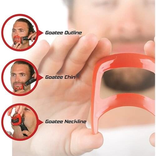 2021 New Mens Beard Trim Comb Neck Hair Line Guide Shaping Styling Template