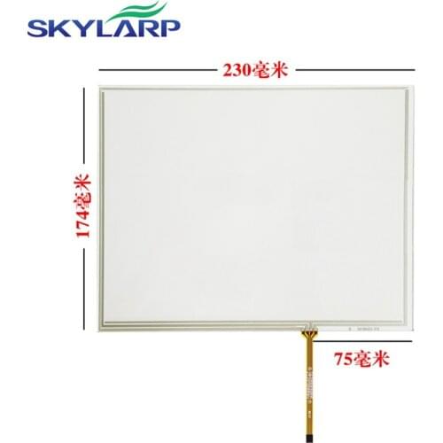 New 10.4"inch 4 wire Touchscreen 230mm*174mm Resistance Touch panel Glass Industrial Equipment Touch Monitors